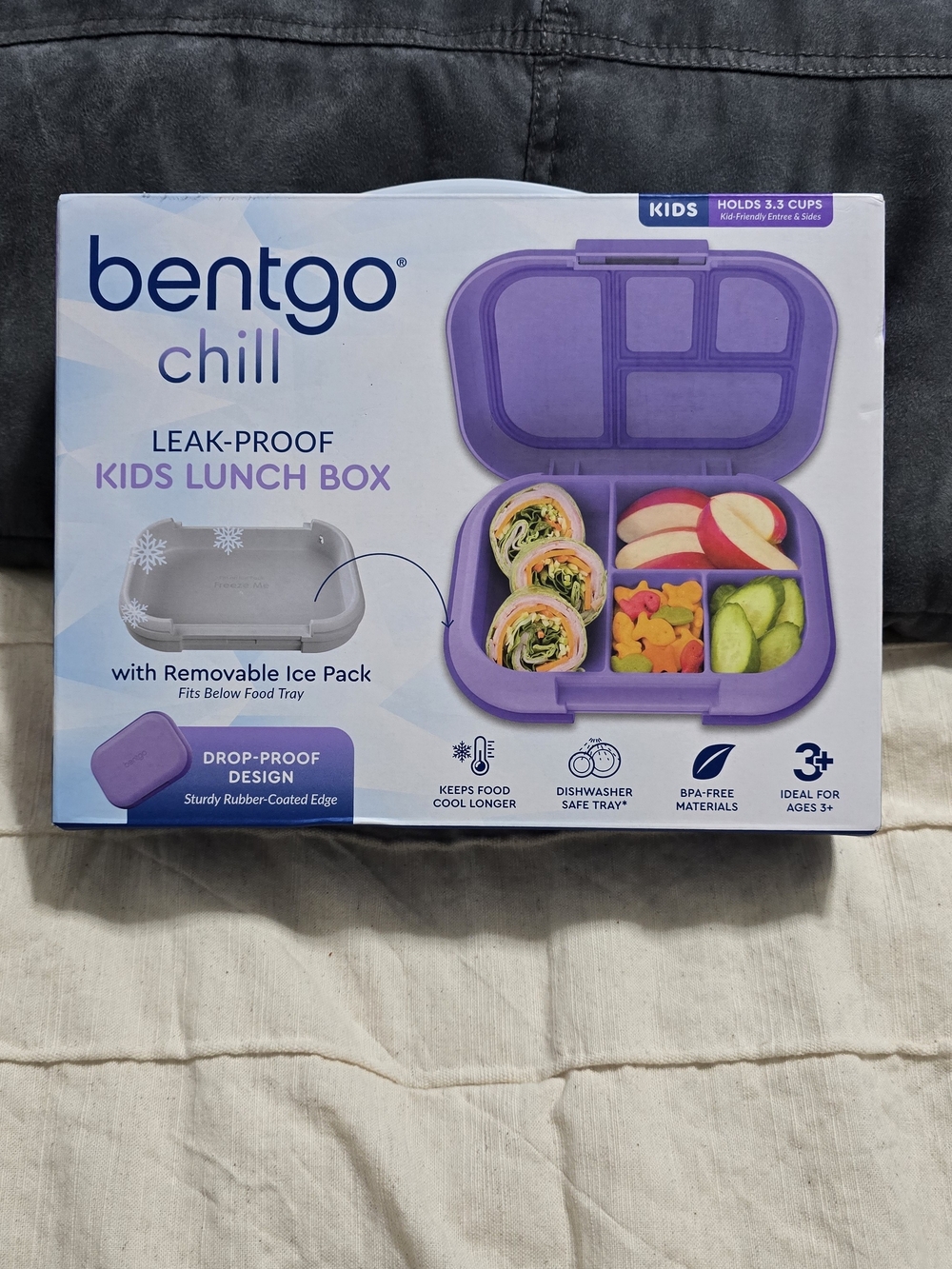 Bentgo Chill Leak-Proof Kids Lunch Box - Purple